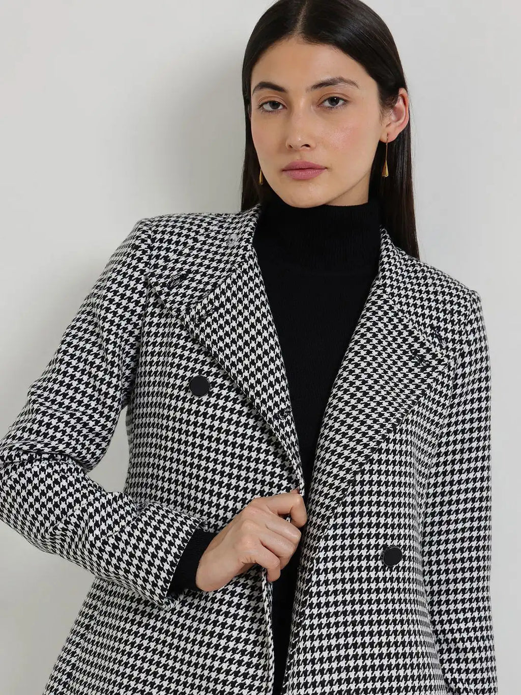Women Checked Tailored Jacket