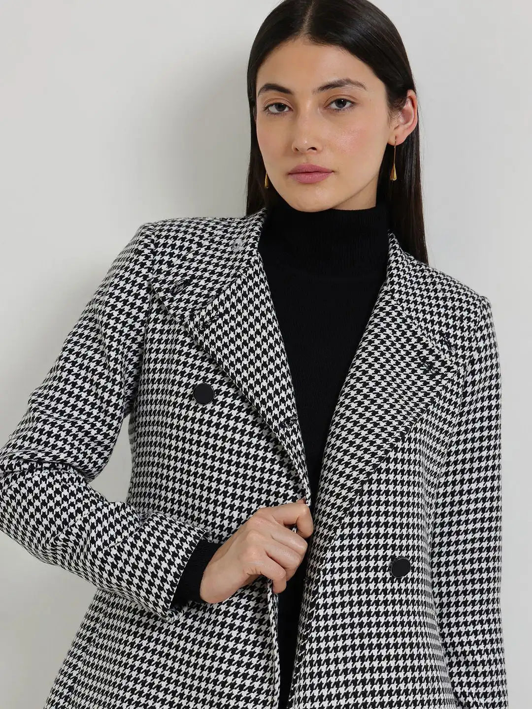 Women Checked Tailored Jacket