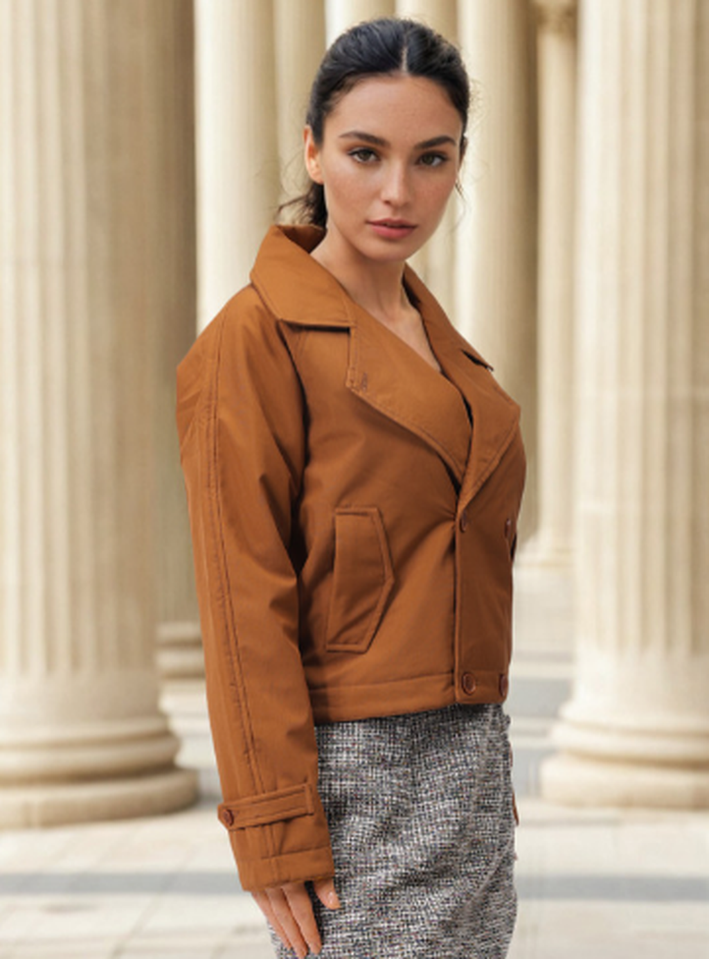 Women Crop Sporty Jacket