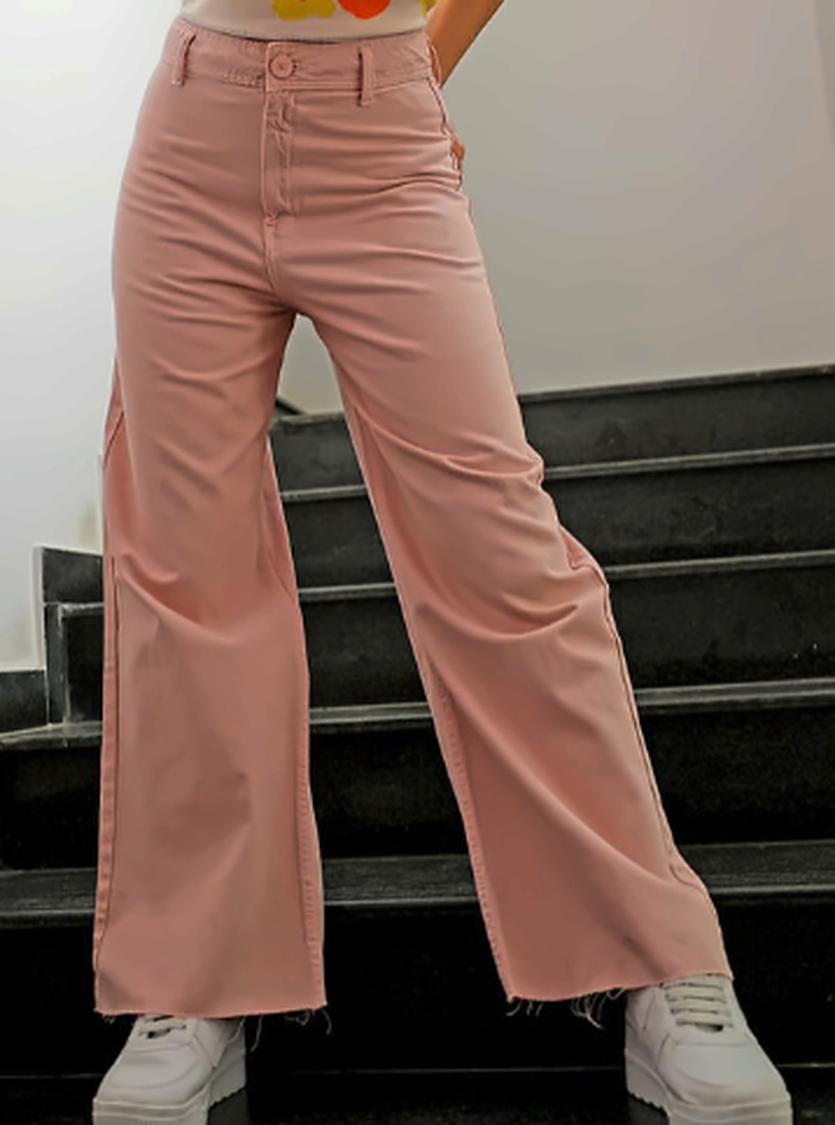 Women Bootcut Slash Knee Jeans