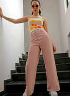 Women Bootcut Slash Knee Jeans