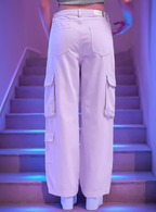 Women Relaxed Fit Cargo Jeans