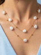 Gold-Plated Layered Necklace