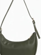 Quilted Small Half Moon Shoulder Bag