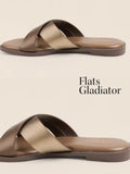 Women Gladiators Flats