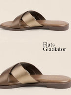 Women Gladiators Flats