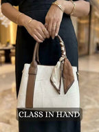 Geometric Detachable Strap Structured Handheld Bag