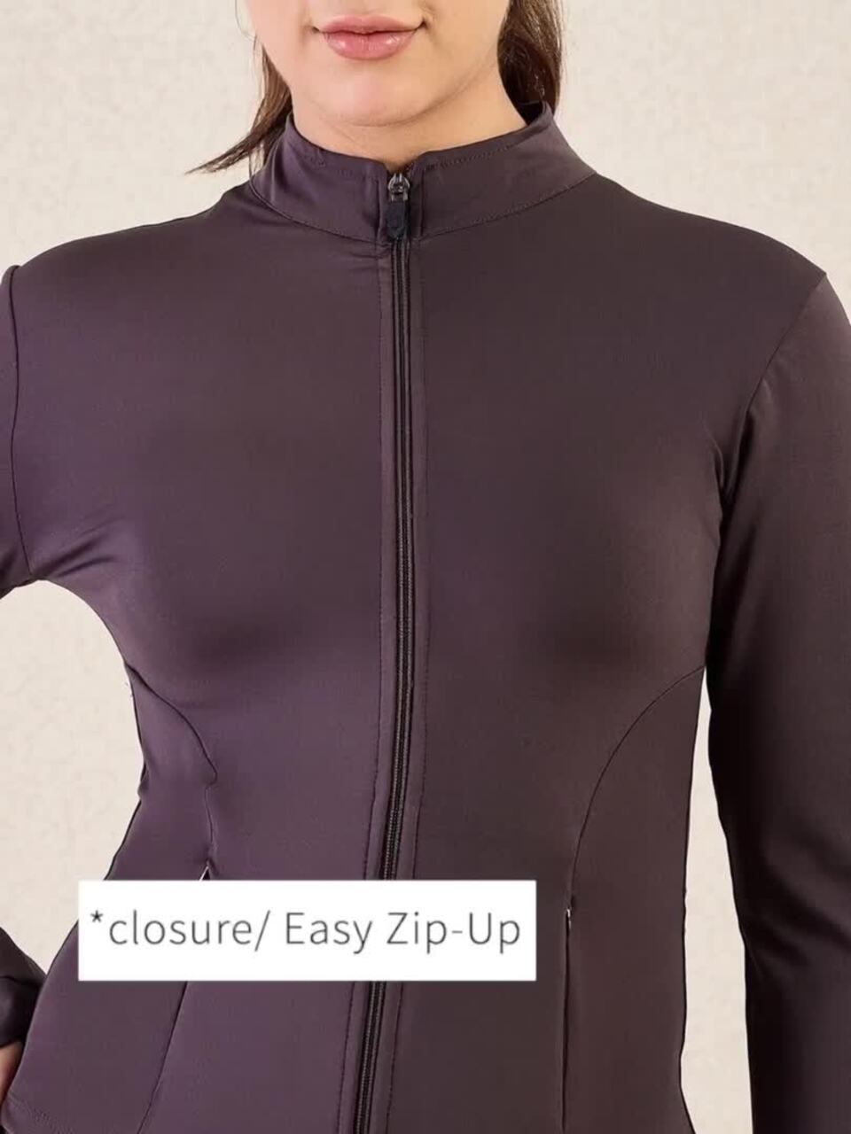 Women Lightweight Antimicrobial Training or Gym Sporty Jacket