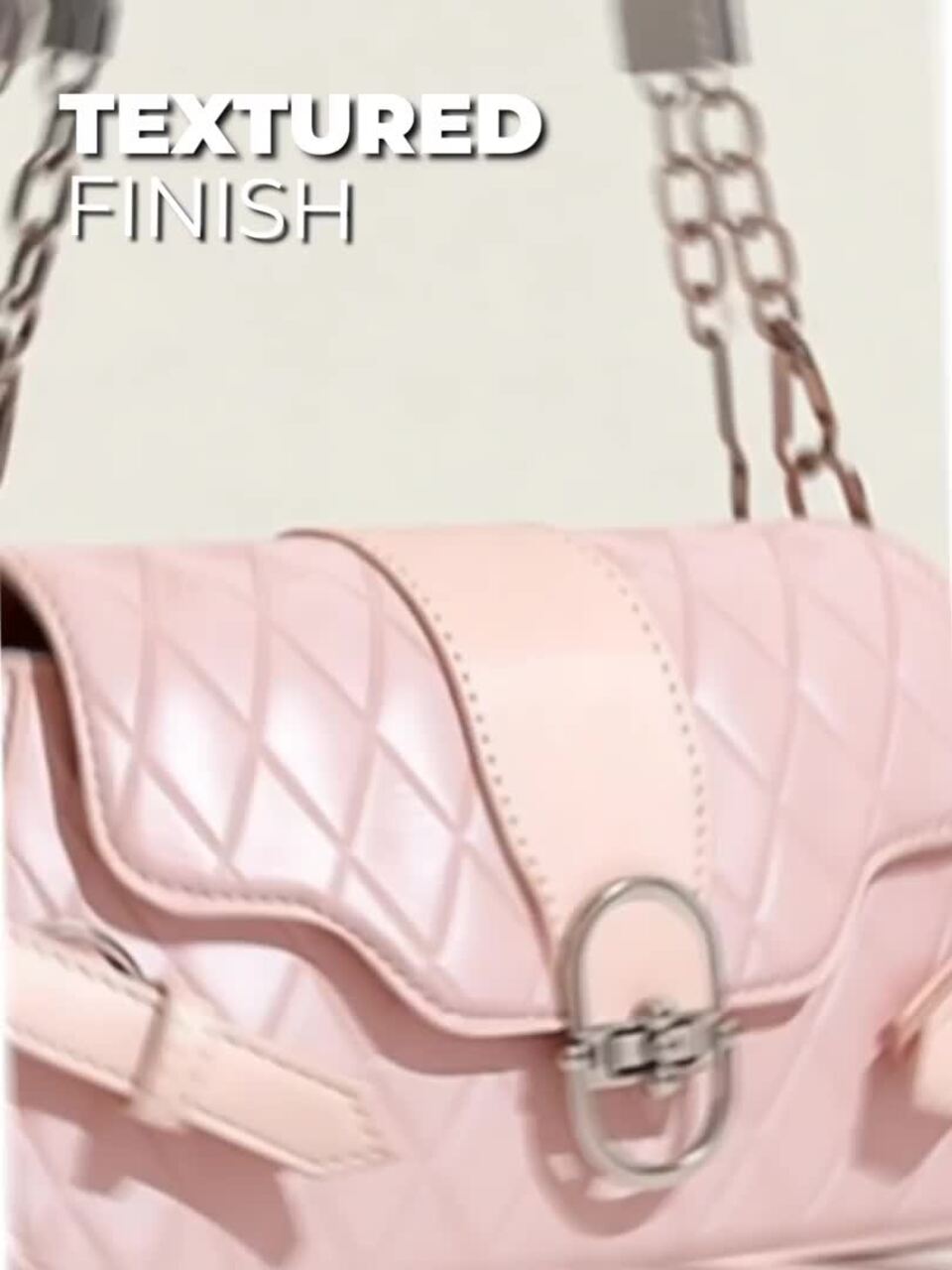 Geometric Detachable Strap Swagger Handheld Bag