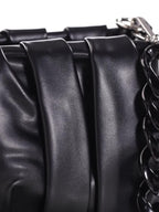 Striped Small Structured Shoulder Bag