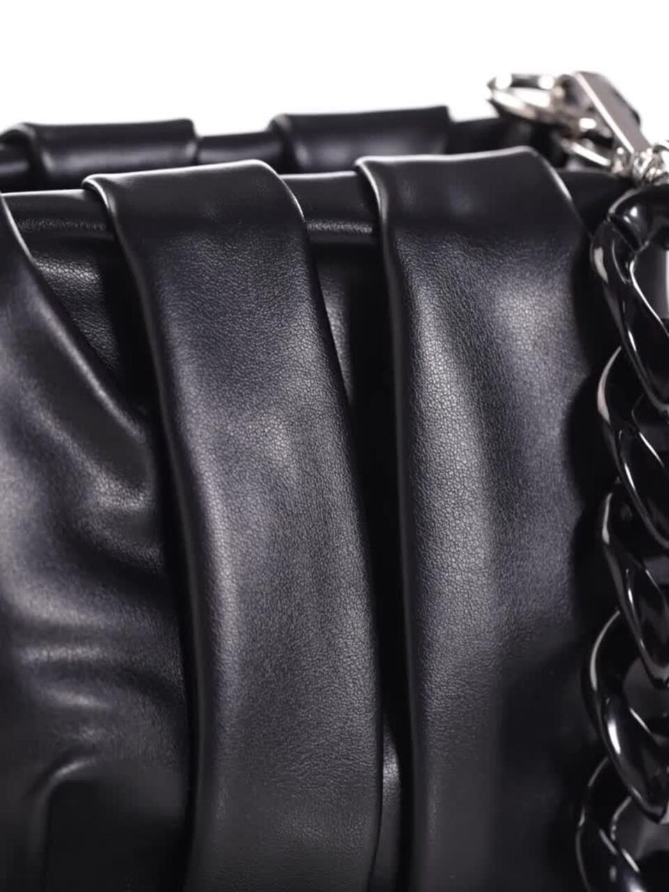 Striped Small Structured Shoulder Bag
