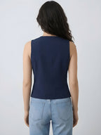 V-Neck Sleeveless Slim Fit Waistcoat