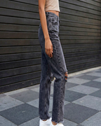 Women Straight Fit High-Rise Highly Distressed Jeans