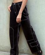 Women Relaxed Fit High-Rise Clean Look Cotton Jeans