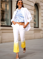 Women White Bootcut Clean look Dyed Stretchable Jeans