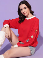 Women Colourblocked Sweatshirt