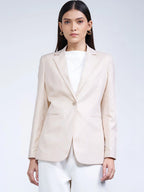 Notched Lapel Single-Breasted Comfort Fit Formal Blazers