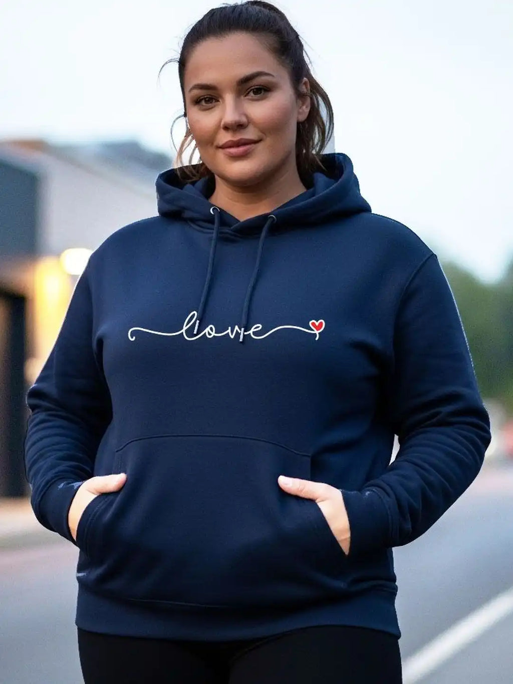 Women Printed Hooded Sweatshirt
