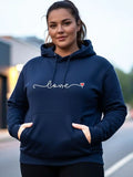 Women Printed Hooded Sweatshirt