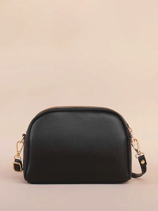 Detachable Strap Structured Sling Bag