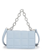 Textured Detachable Strap Quilted Structured Sling Bag