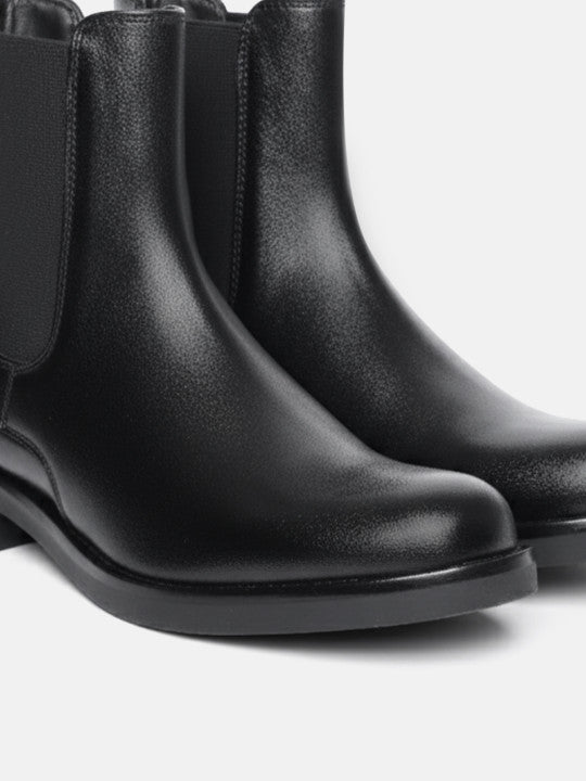 The Life Co. Women Stacked Heel Chelsea Boots with Buckle Detail