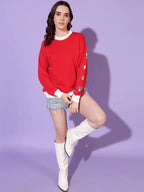 Women Colourblocked Sweatshirt