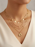 Gold-Plated Layered Necklace