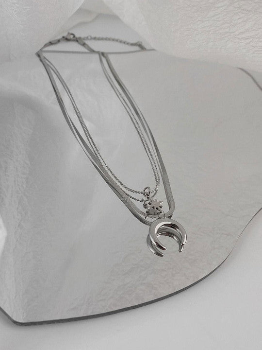 Silver-Plated Stainless Steel Minimal Chain