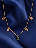 18K Gold-Plated Stainless Steel Cubic Zirconia Studded Minimal Chain