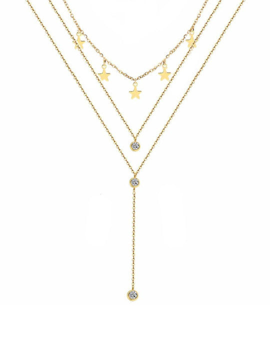 Gold-Plated Layered Necklace
