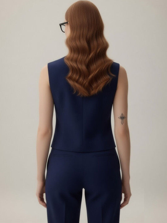 V-Neck Sleeveless Slim Fit Vest