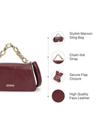 Detachable Strap Structured Sling Bag