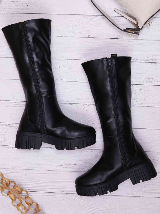 Women Blocked Heeled Boots