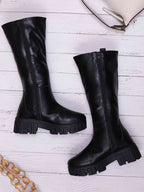 Women Blocked Heeled Boots