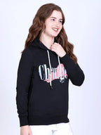 Women Graphic Printed Hooded Sweatshirt