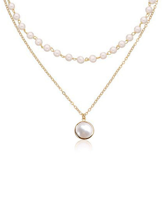 Rose Gold Plated Pearl Chain