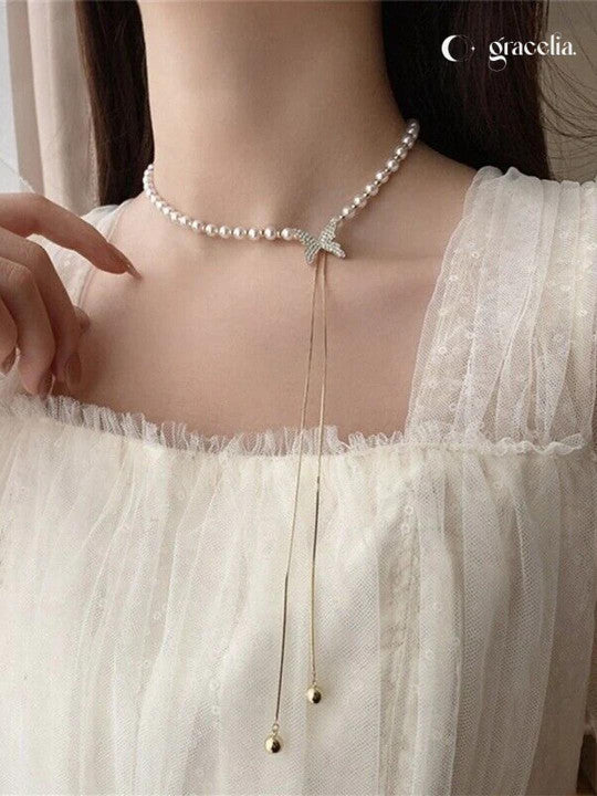 Gold Plated Butterfly Necklace