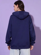 Women Printed Hooded Sweatshirt