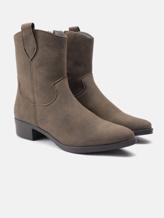 The Life Co. Women Block Heel Cowboy Boots