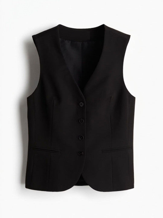 Sleeveless Slim Fit Waistcoat