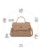 Textured PU Structured Handheld Bag