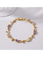 Women Gold-Plated Link Bracelet