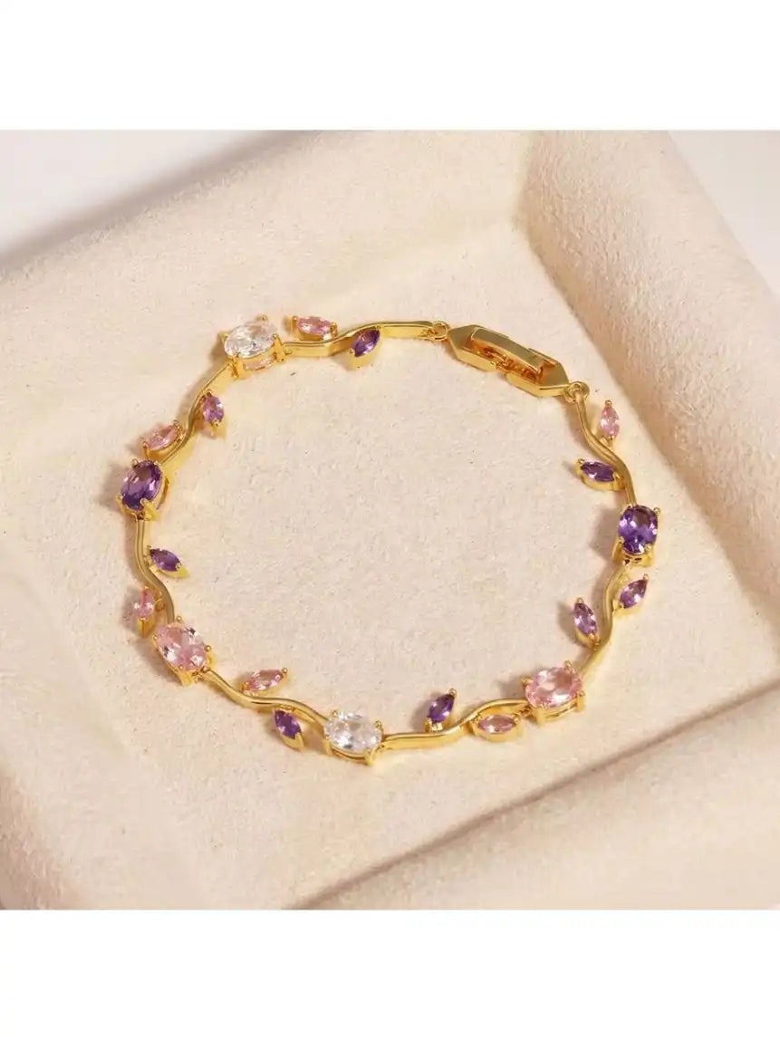 Women Gold-Plated Link Bracelet