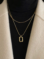Gold-Plated Layered Necklace