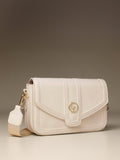 Leather Detachable Strap Structured Sling Bag