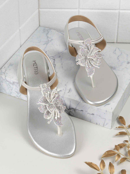 Women Party T-Strap Flats