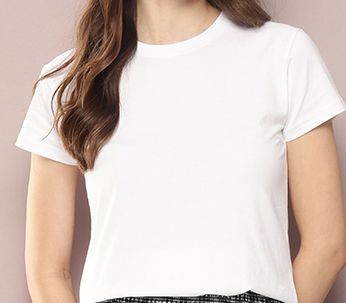 Womens Regular Fit Plain Tshirt