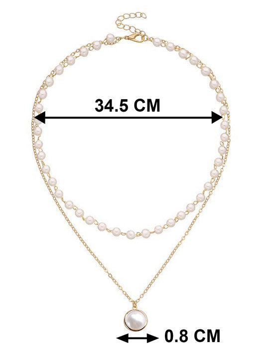 Rose Gold Plated Pearl Chain