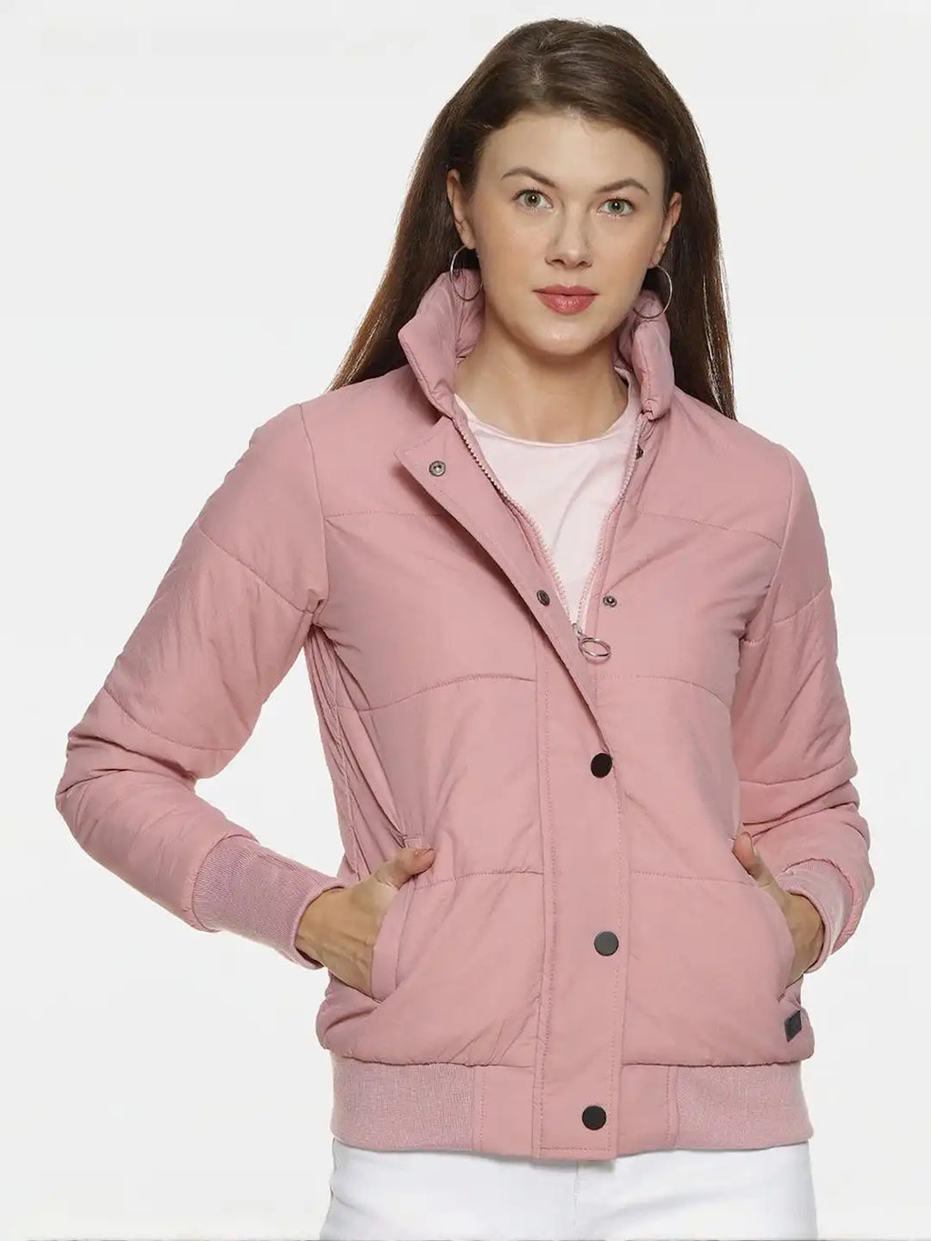 Open Front Puffer Jacket